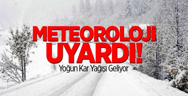 Meteoroloji'den Malatya İçin 'Kuvvetli Kar' Uyarısı