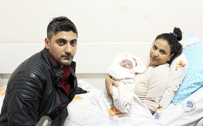 Malatya'da 2016'nın İlk Bebeği