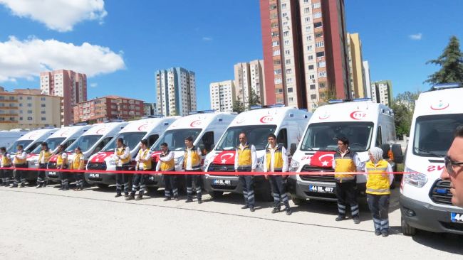 Malatya 112'ye 9 Ambulans Desteği