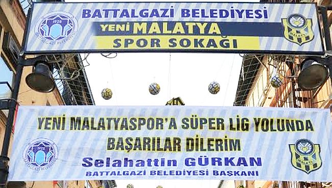 Çarşıya 'Yeni Malatyaspor Sokağı'