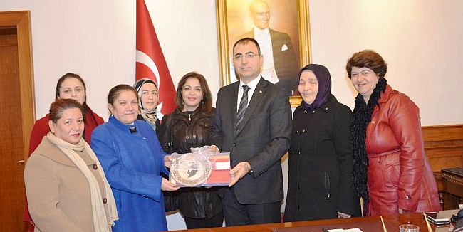 MHP'li Kadınlardan Vali'ye Ziyaret