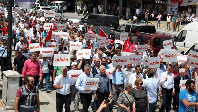 Malatya'da da 'Adalet' Yürüyüşü