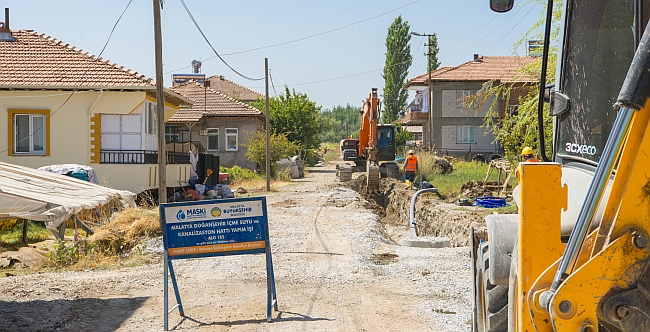 Doğanşehir'de Alt Yapı Çalışması