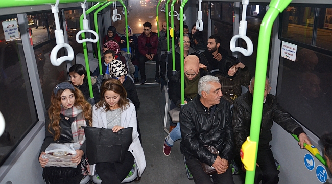 Gece 'Duraksız Ulaşım" Uygulaması Başladı