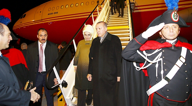 Cumhurbaşkanı Erdoğan Roma'da