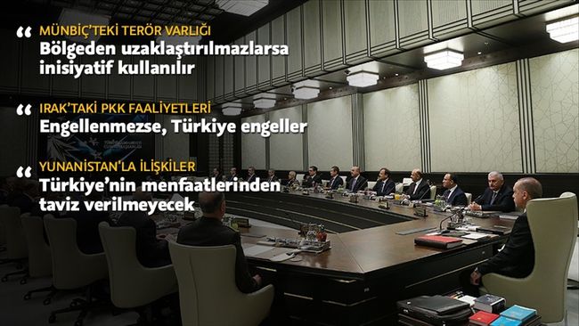 "Asla Taviz Verilmeyeceği Karar Altına Alındı"