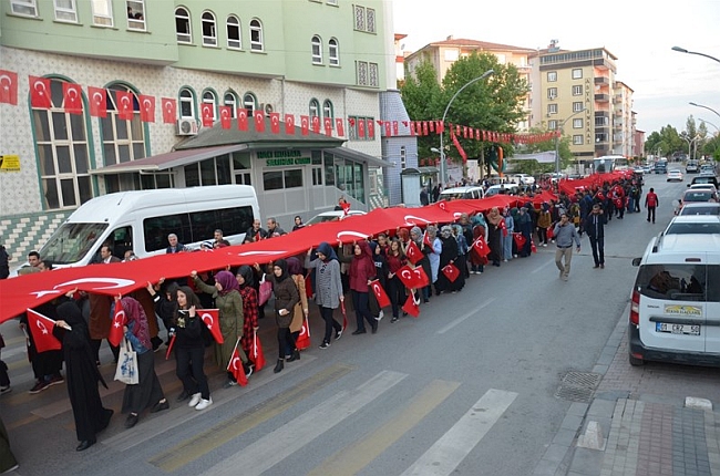 57. Alay Vefa Yürüyüşü Yapıldı