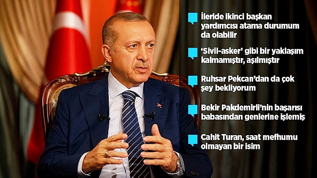 Erdoğan'dan Kabine Değerlendirmesi