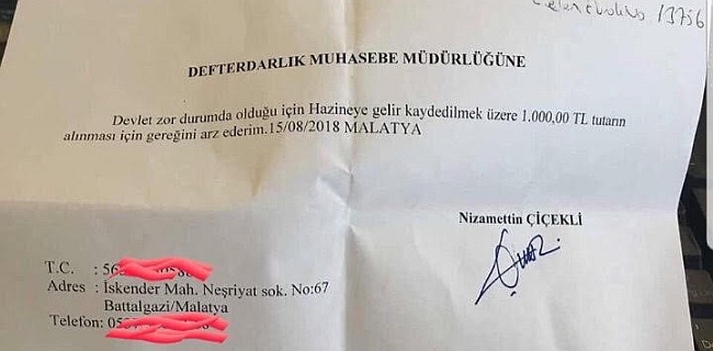 Maaşının Bir Bölümünü Devlete Bağışladı