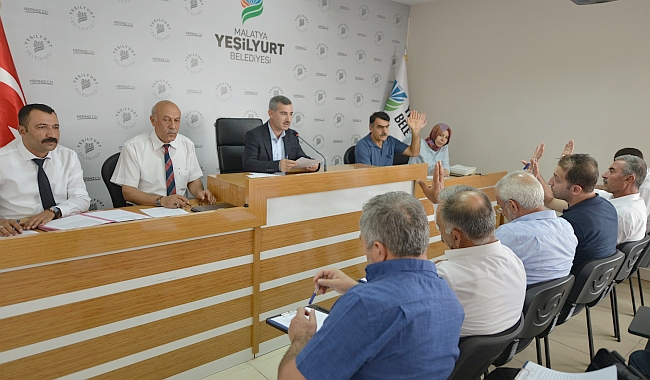 Yeşilyurt Meclisi Ağustos Toplantısını Tamamladı