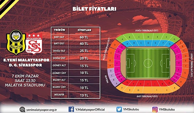 EYMS- D.G.Sivas Maçı Biletleri Satışta