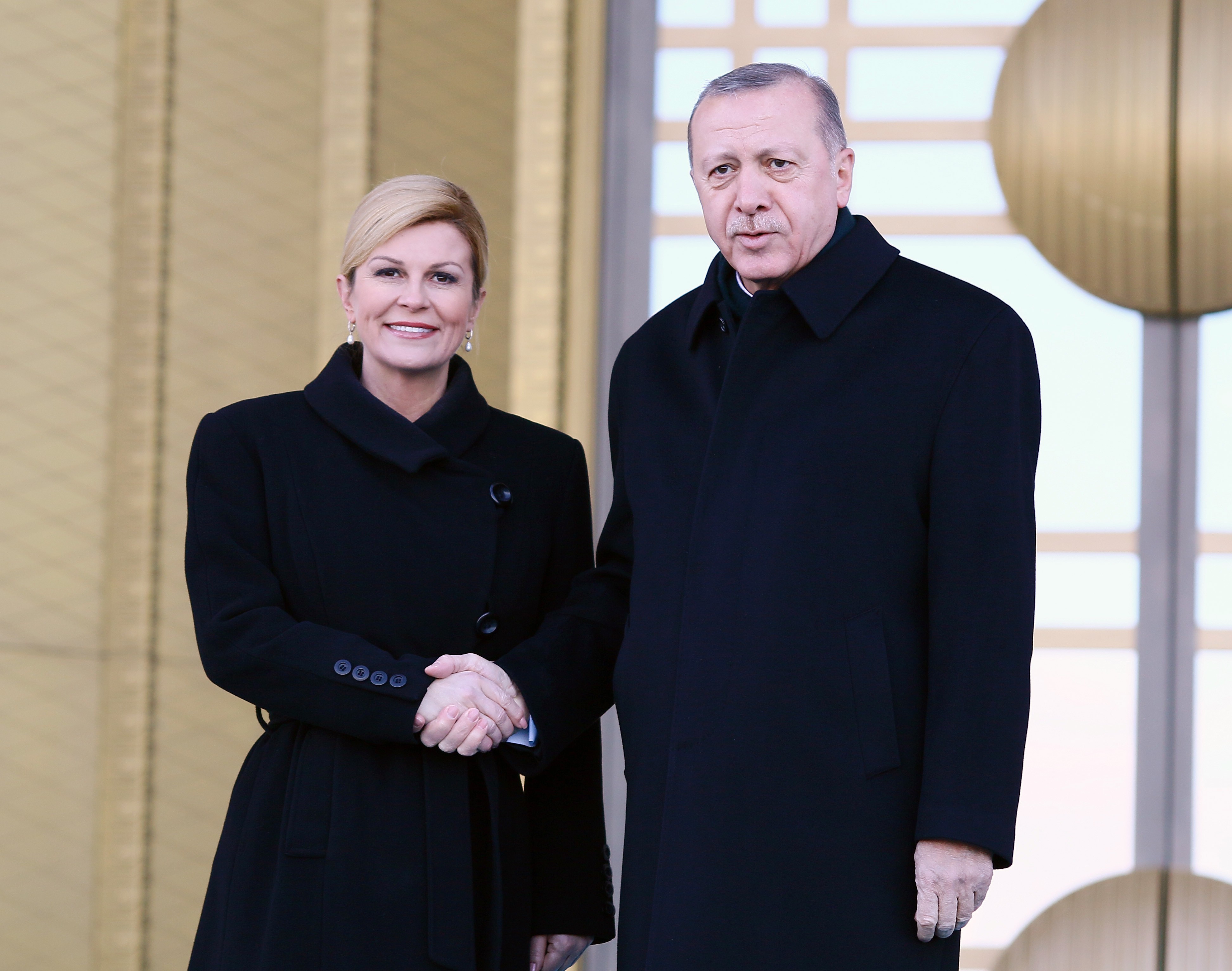 Erdoğan Hırvatistan Cumhurbaşkanını Ağırladı