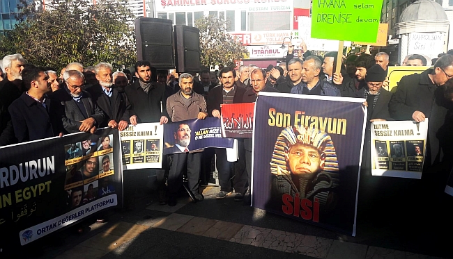Malatya'da Sisi Protestosu