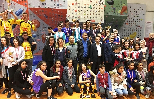 Okullar Arası Spor Tırmanışı Yarışları Yapıldı