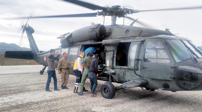 Helikopterle Malatya'ya Getirildi