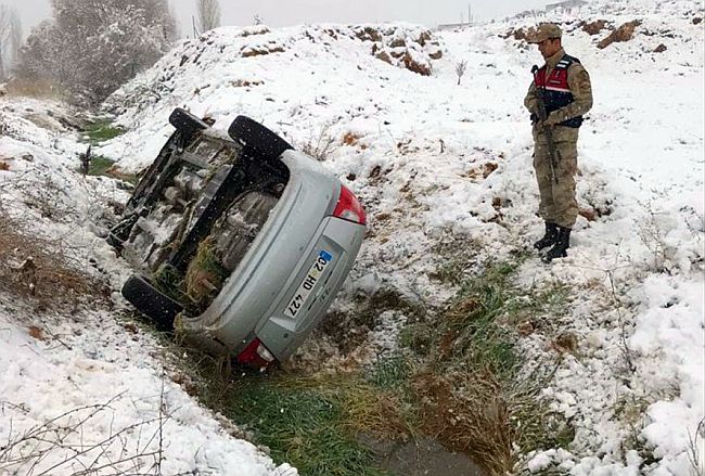 Doğanşehir'de Otomobil Devrildi: 1 Yaralı