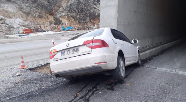 Erkenek Tüneli Girişinde Kaza.. 3 Belediyeci Yaralı