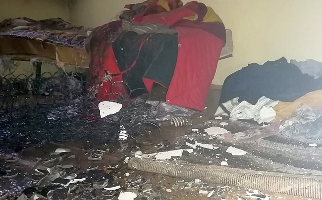 Evde Çıkan Yangında 1 Kişi Hafif Yaralandı