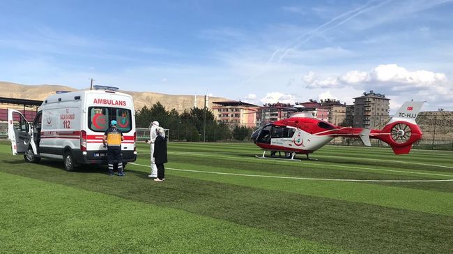 Helikopterle Malatya'ya Getirildi