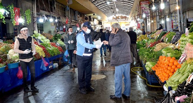 Kasap ve Sebze Pazarı'nda Önlemler Sıkı