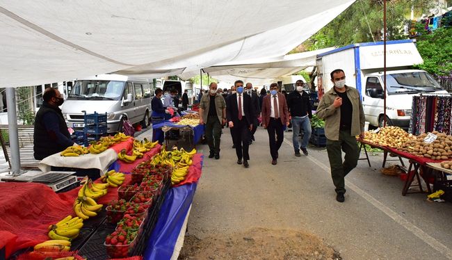 Vali Pazar Yerlerini Denetledi