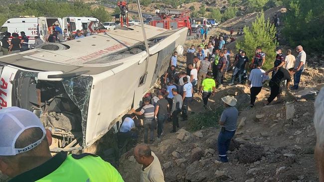 Asker Nakil Otobüsü Kaza Yaptı, 5 Şehit