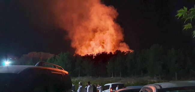Orduzu Pınarbaşı'nda Korkutan Yangın