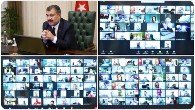 81 İlin Sağlık Müdürleriyle Video Konferans