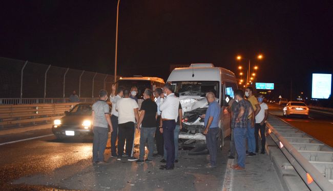 Beylerderesi Viyadüğü'nde Kaza, 9 Yaralı