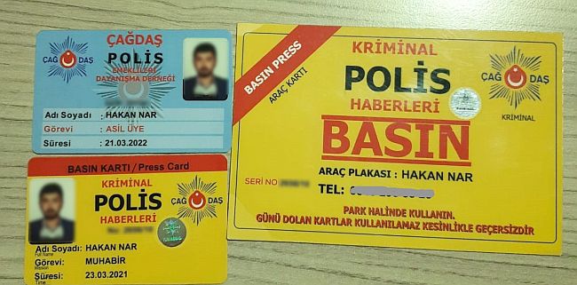 'Gazeteci Kisveli Eroinci Kriminal'e Polis Balyozu!