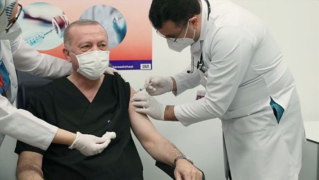 Cumhurbaşkanı Erdoğan da Aşı Oldu