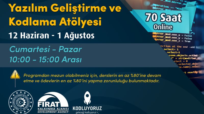 'Yazılım Geliştirme ve Kodlama Atölyesi'